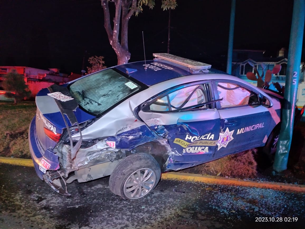 Intentó evitar alcoholímetro y lesiona a 4 policías de Toluca