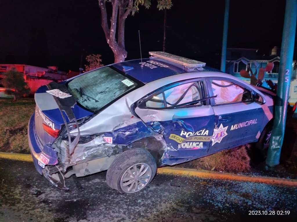 Intentó evitar alcoholímetro y lesiona a 4 policías de&nbsp;Toluca