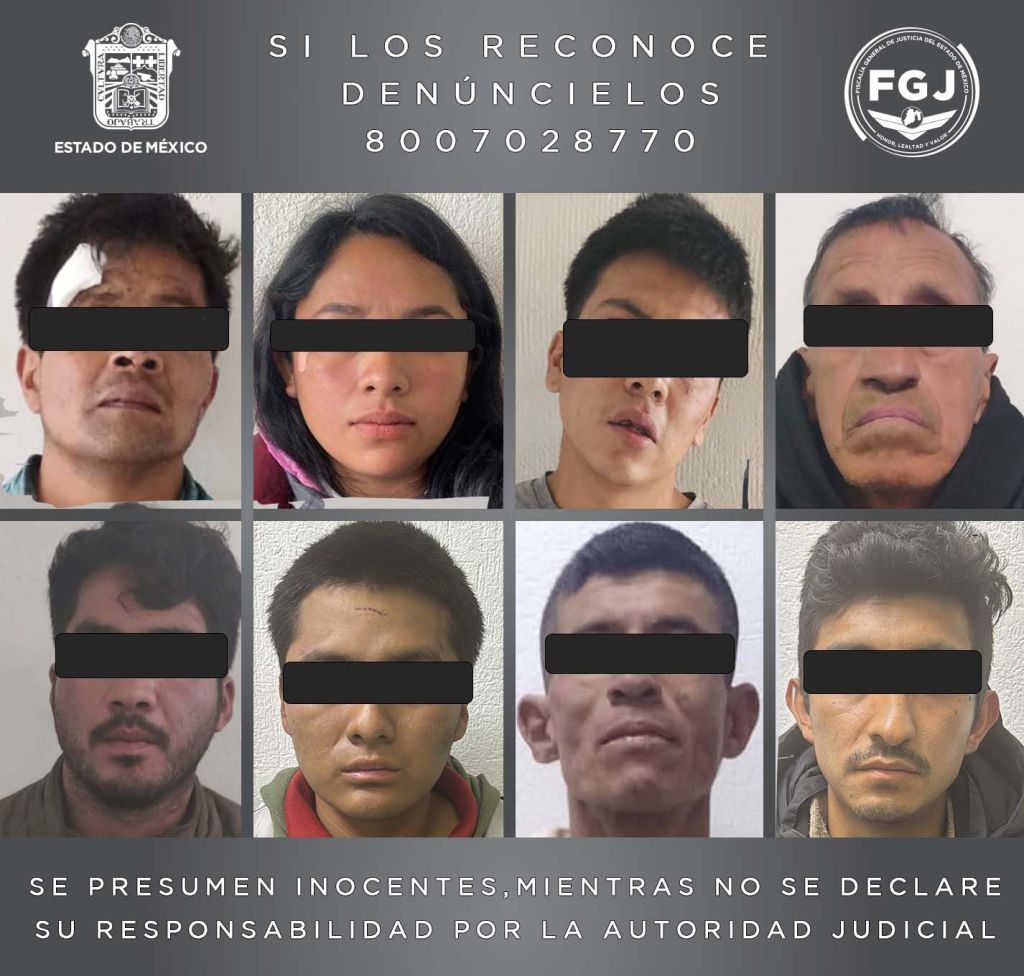 Vinculan a proceso a 8 posibles implicados en robos registrados en&nbsp;Ecatepec