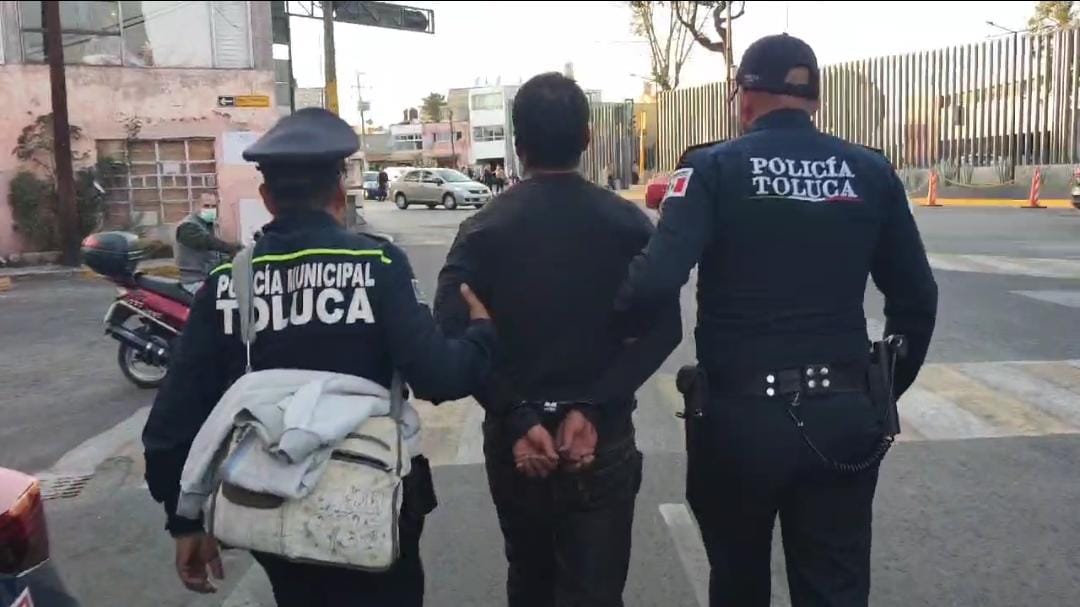 Ladrón de Toluca fue localizado por la geolocalización del celular que se robo en av Morelos