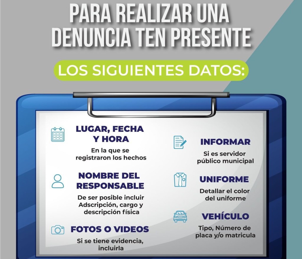 ¿Qué se debe presentar para denunciar a un policía? la autoridad de Toluca lo precisa   