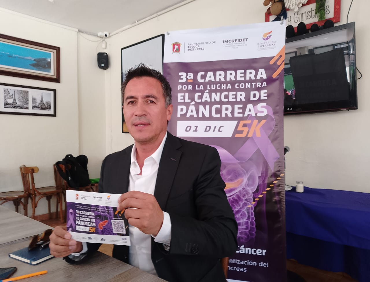 Participa en la 3.ª Carrera de Toluca por la Lucha contra el Cáncer de Páncreas 2024