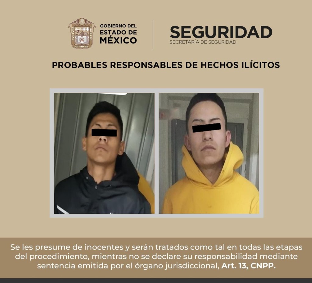 Aseguran a dos por robo, presuntamente, a&nbsp;transeúnte