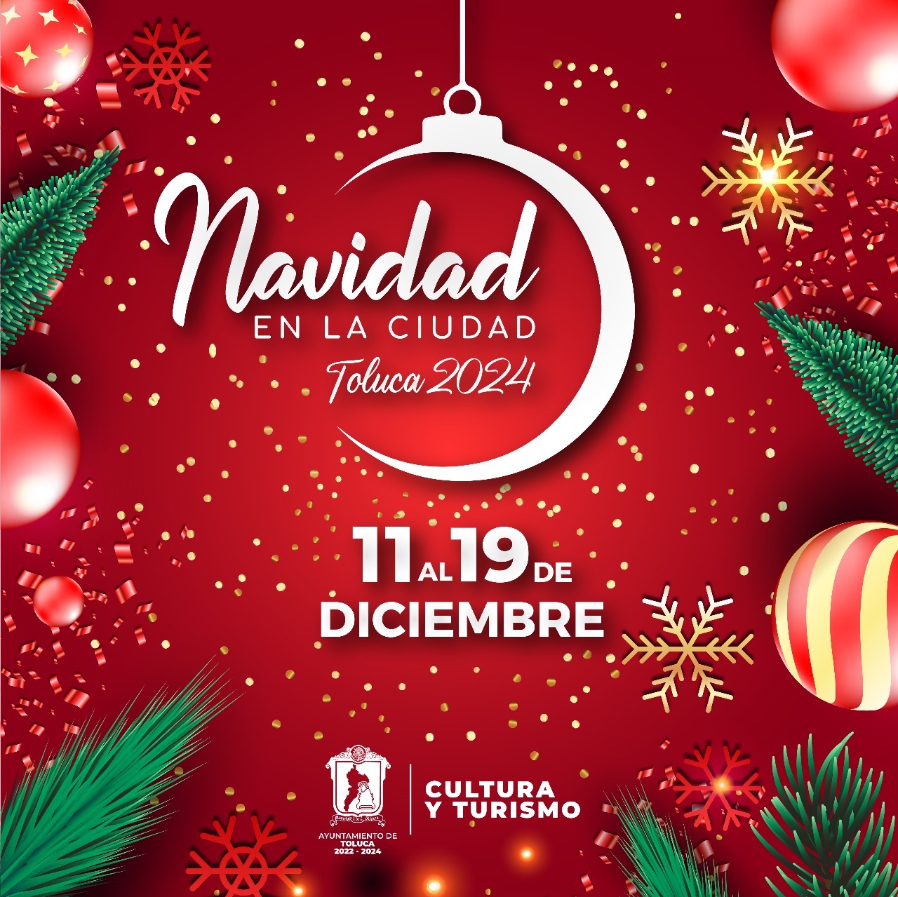 Toluca cerrará el año con arte, cultura y música; eventos en el Centro de la ciudad