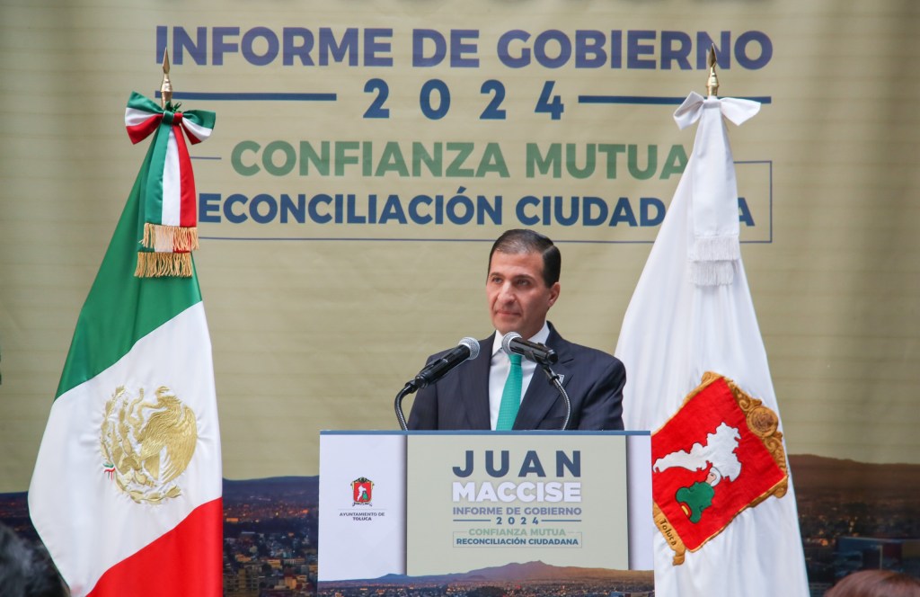 Asegura Juan Maccise que recuperó la confianza; ofreció su 1er&nbsp;Informe