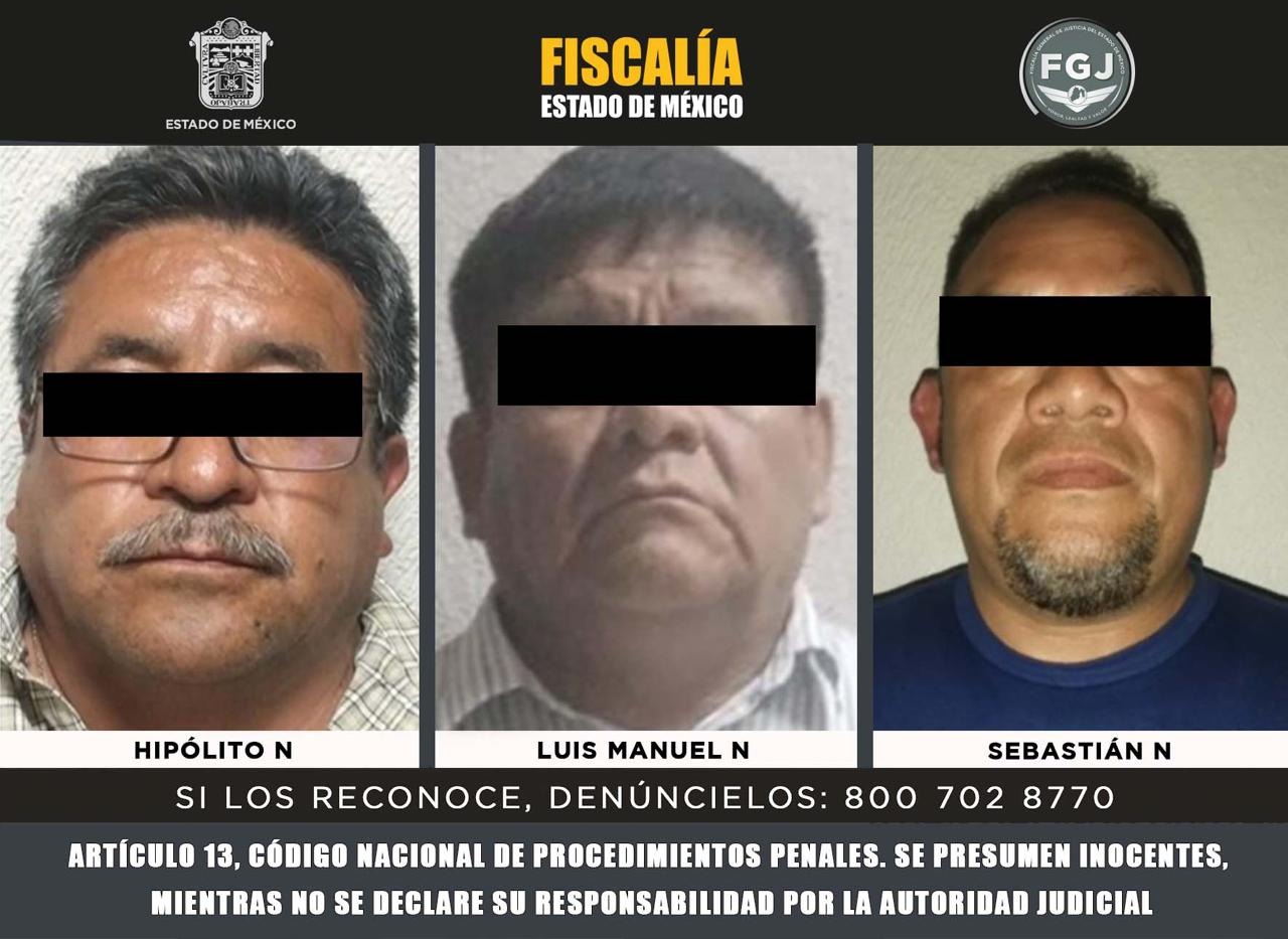 Aseguran a 3 por su presunta participación en Homicidio del Delgado municipal del Partido Verde en Chicoloapan 