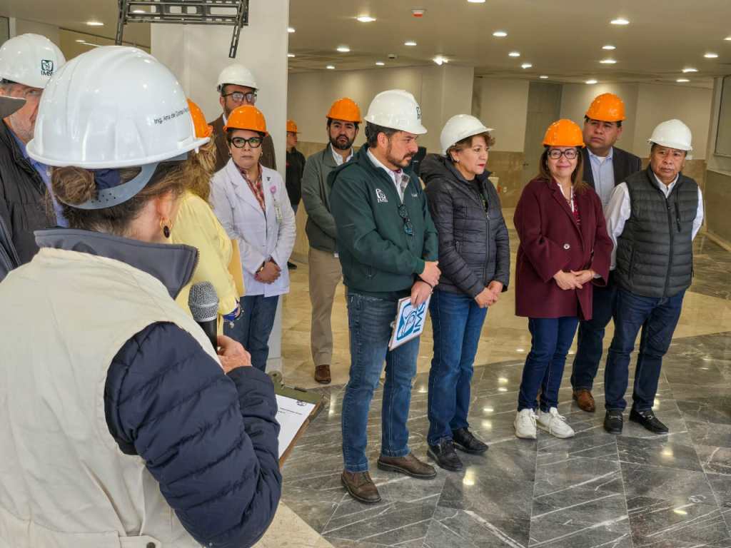 Azucena Cisneros constata avances de la UMF 93 del&nbsp;IMSS