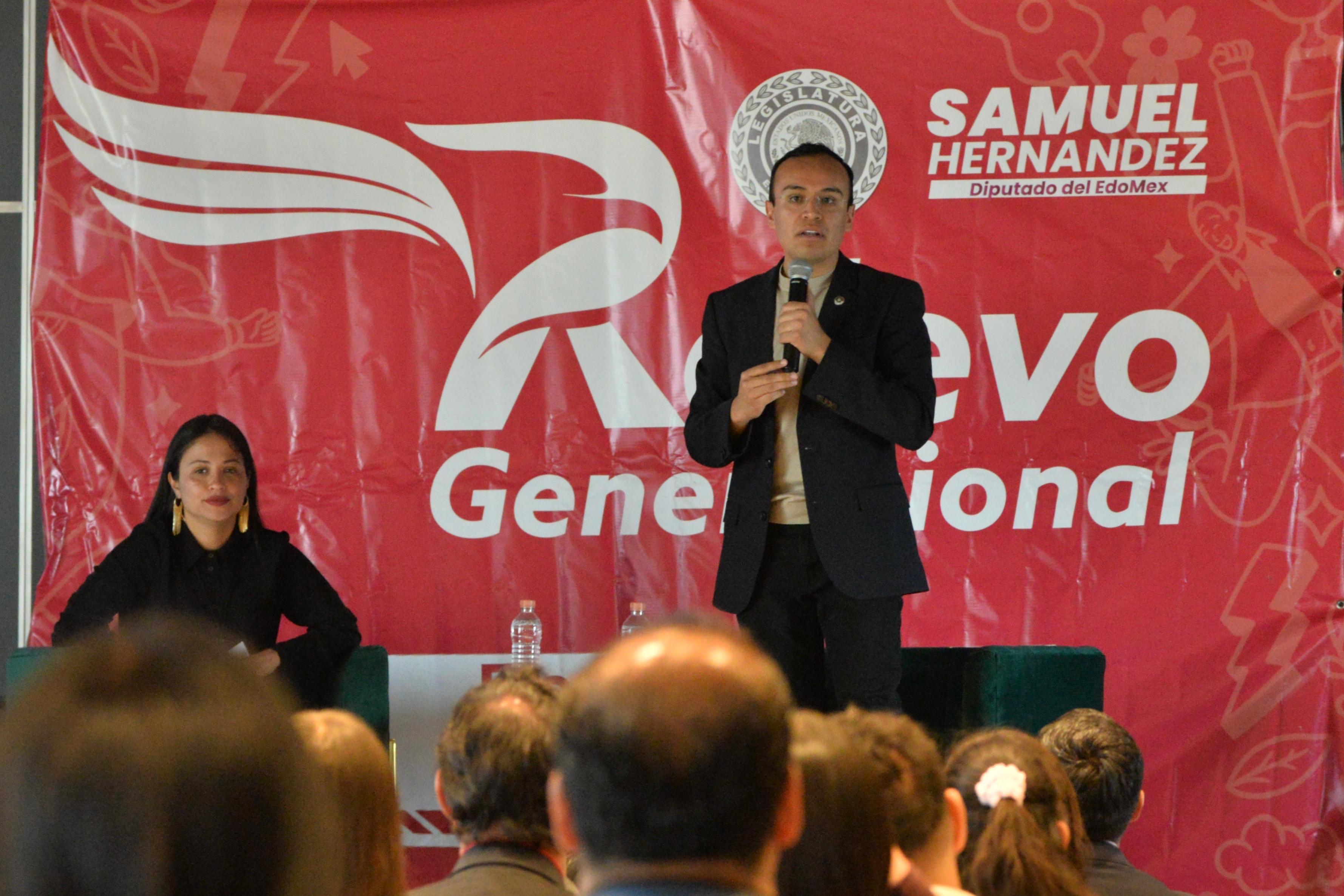 Samuel Hernández pide a la juventud mexiquense constituirse como el relevo generacional de morena
