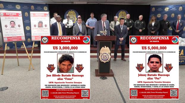 Ofrece EU recompensa de 63 y 105 millones a quien aporte datos para localizar al “Pez” y al “Fresa”; los hermanos Hurtado Olascoaga