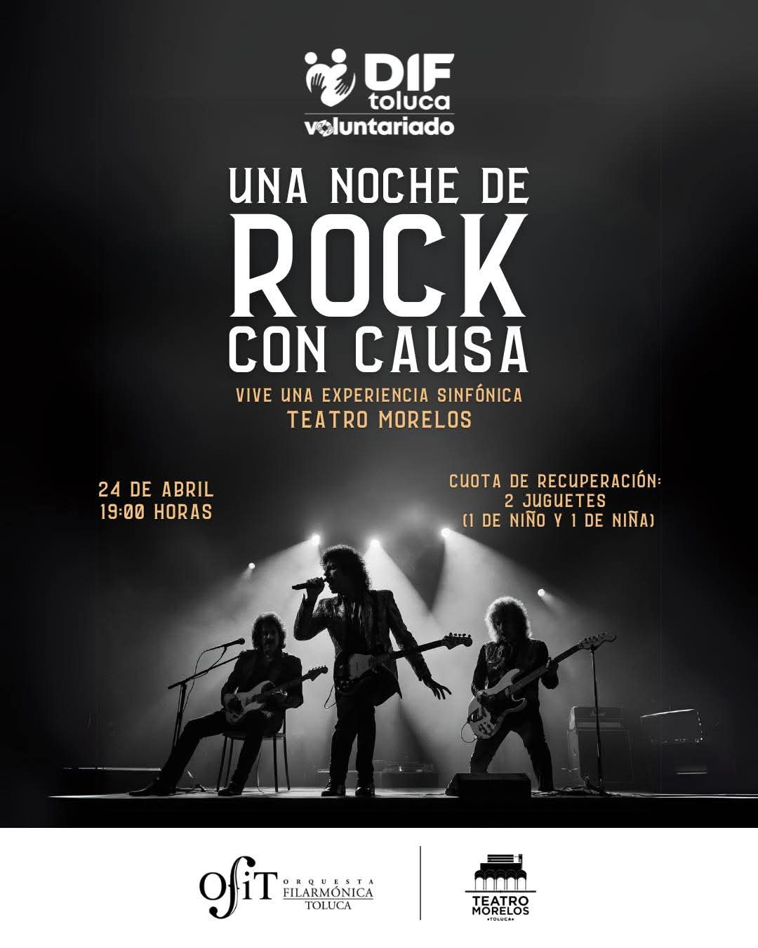 Un juguete es tu boleto de entrada al concierto de la OFIT en Teatro Morelos; interpretara éxitos del rock