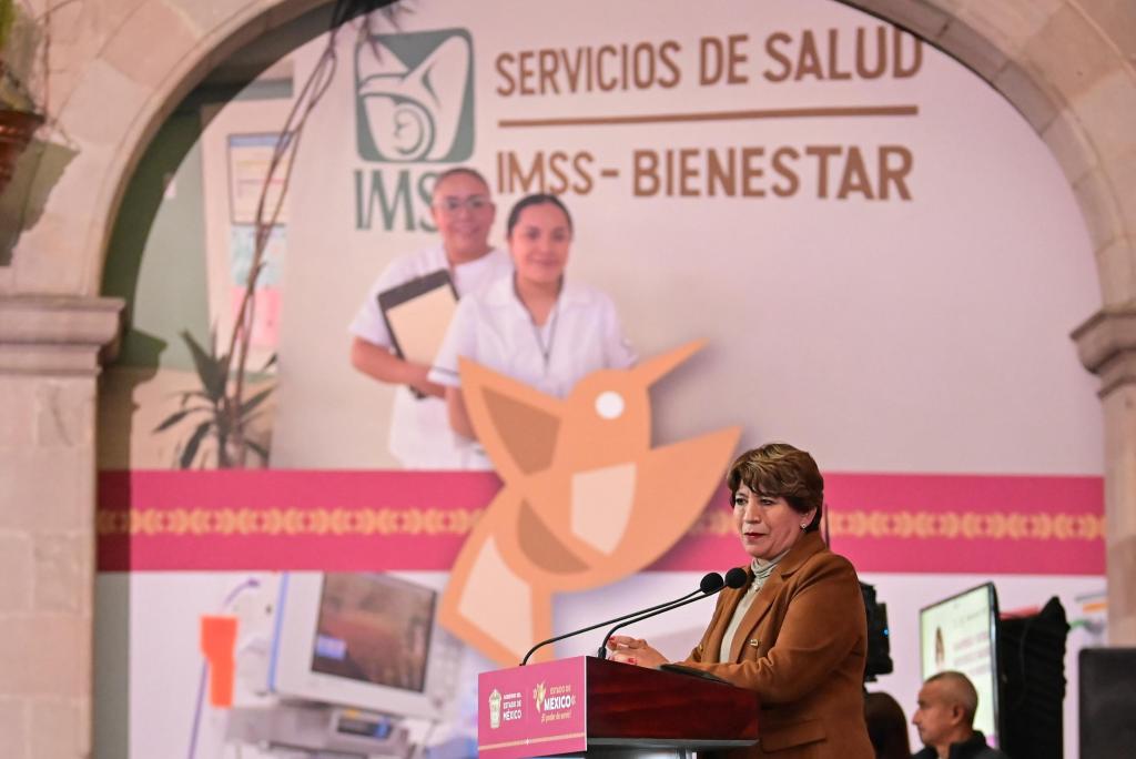 Gobernadora Delfina Gómez integra 20 hospitales del EdoMéx a&nbsp;IMSS-Bienestar